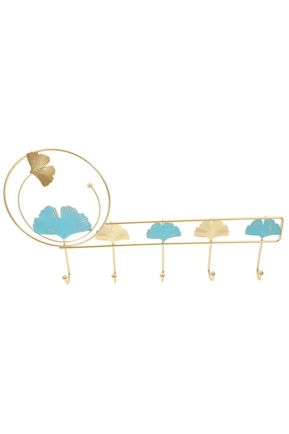 Ginkgo Leaf Wall Mounted Coat Hook Key Holder Decorative Wall Hook for Outdoor Use Multi Color 5