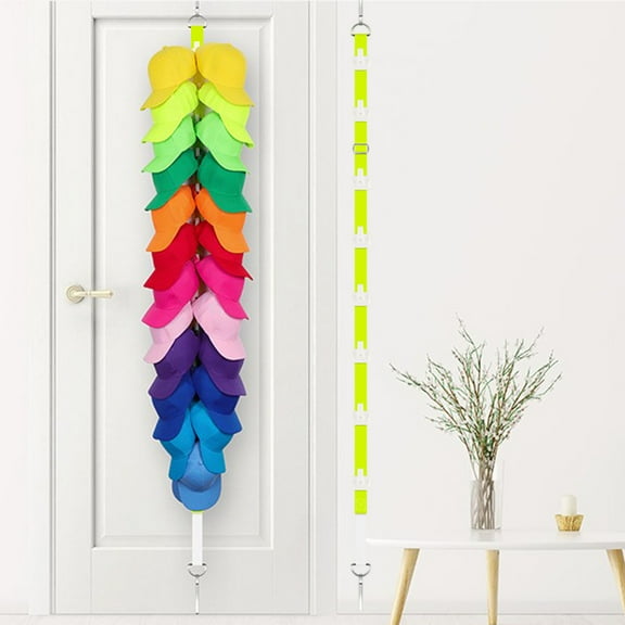 Hooks for Hanging Heavy Duty Wall Hooks Hat Storage Dormitory Wardrobe Hanging Tongue Baseball Hat Strap Multi Functional Hat Display Stand Storage Rack Door Hanger Hook