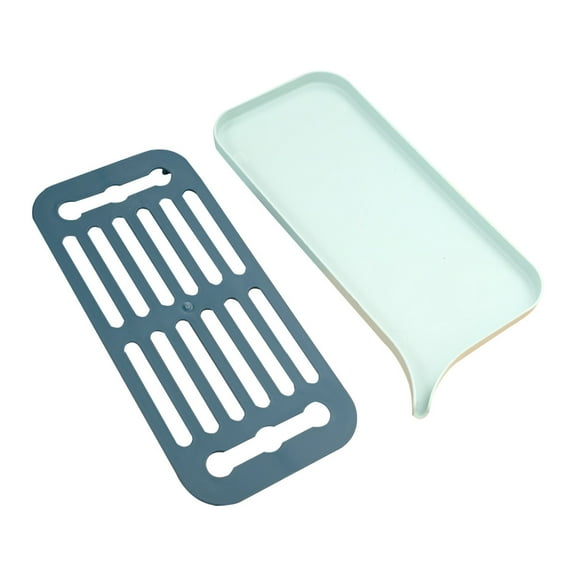 Hooks Large Sink Drainer Dish Drying Rack Space-saving Tray