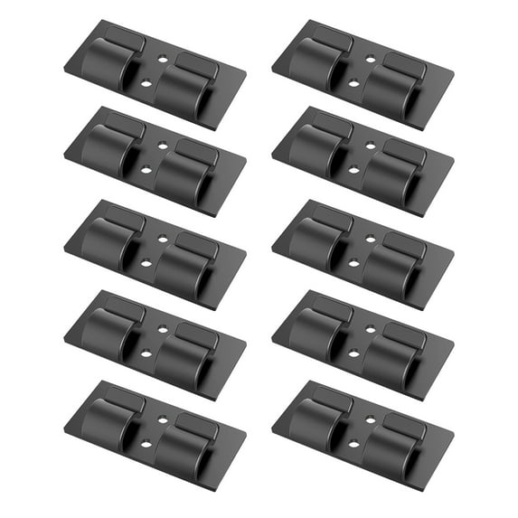 Hooks For Outdoor String Lights 10pcs Outdoor Light Clips With Adhesive Strips Wall Clips Wire Holder Outdoor Light Hooks For Indoor Outdoor Party Christmas Festi