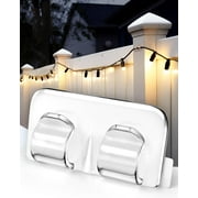 Hooks for Outdoor String Lights Clips: 10Pcs Heavy Duty Light Hook with Waterproof Adhesive Strips - Outside Clear Cord Holders for Hanging Christmas Lighting – Outdoors Sticky Clip
