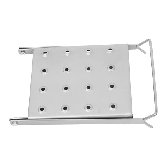 DINHEAROM Iron Ladder Folding Work Platform with Integrated Tool Tray for Efficient Use