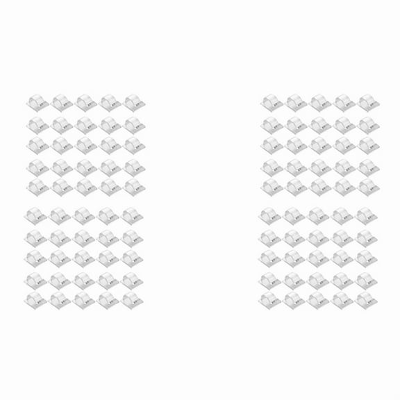 Hooks for Outdoor String Lights Clips 100 Pack Clips Clear Light Hook with 100 Waterproof Adhesive Backing for Lamp