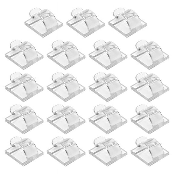 Hooks for Outdoor String Lights Clips 15 Pack Clear Light Hook with Waterproof Adhesive Backing
