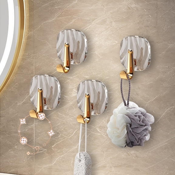 Hooks under $5! kkbbma Decorative Wall Hooks, Self Adhesive Hooks, Anti-Slip Wall Hooks for Kitchen, Bathroom