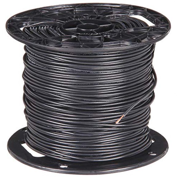 Hookup Wire, 18 AWG, 6 Amps, Black, 500 ft.