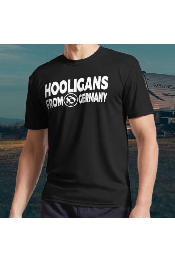 Hooligans Germany Ultras Germany Fan Block Logo T-Shirt Funny Size S to 5XL