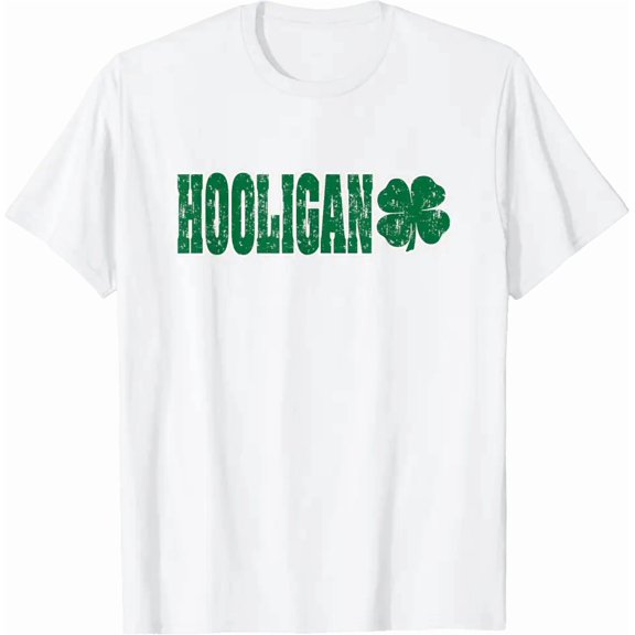 Hooligans, St. Patrick's Day, Four Leaf Clover T-Shirt T-Shirt
