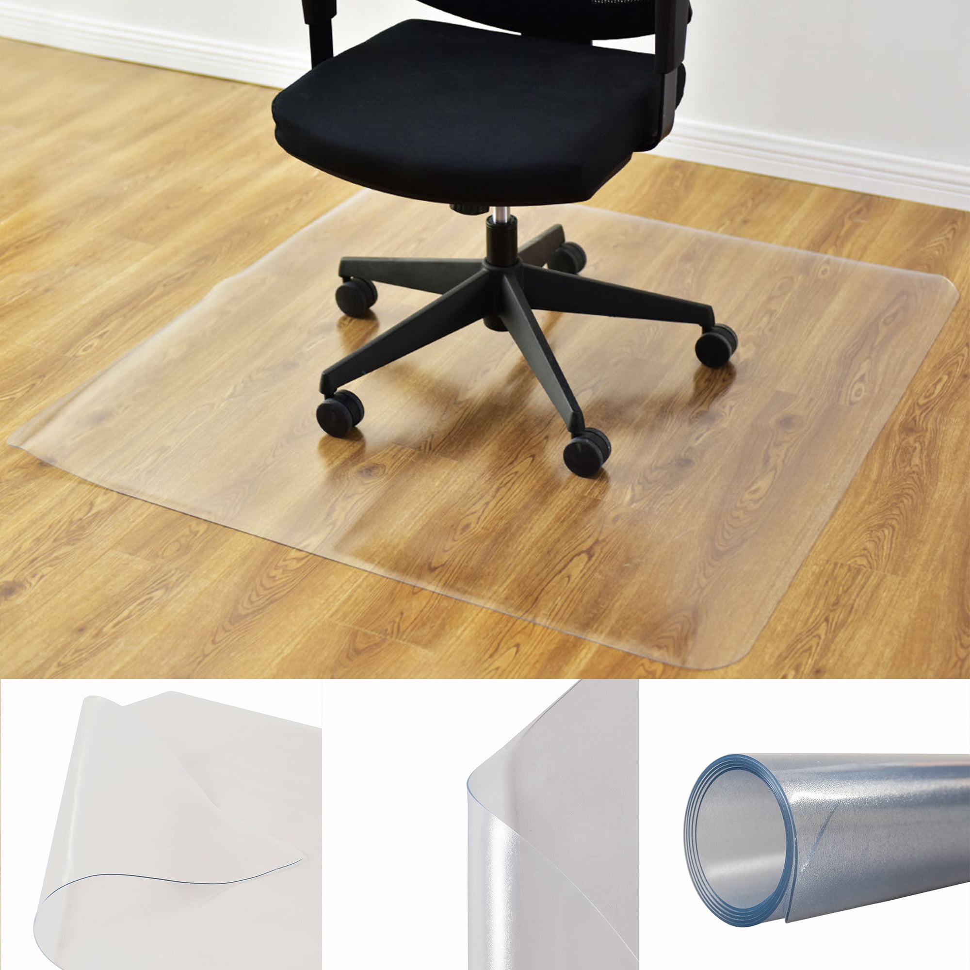 Hoommo Office Chair Mat, PVC Transparent Hard Floor Protector Office ...