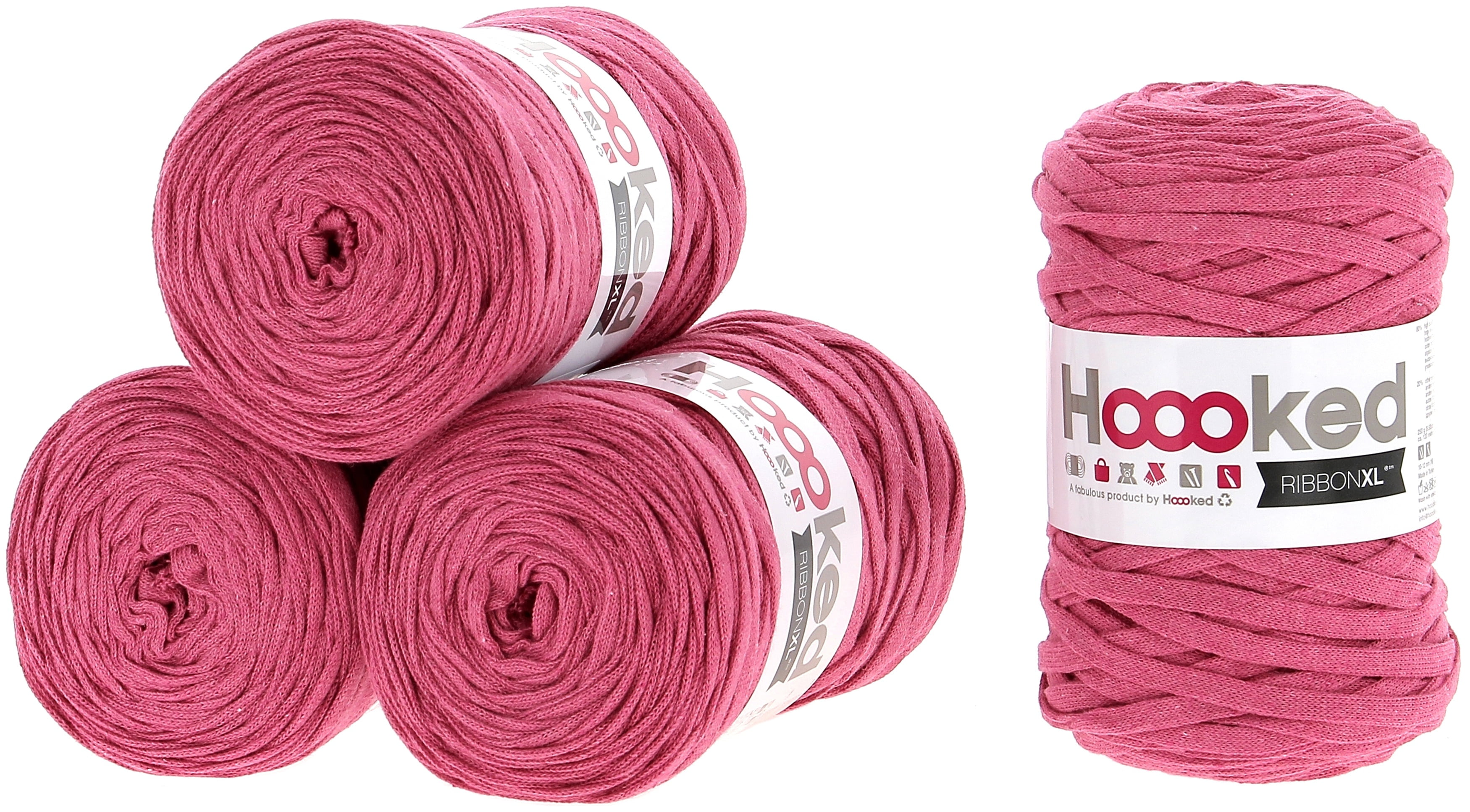 Hoooked Ribbon XL Yarn 4/PkBubblegum