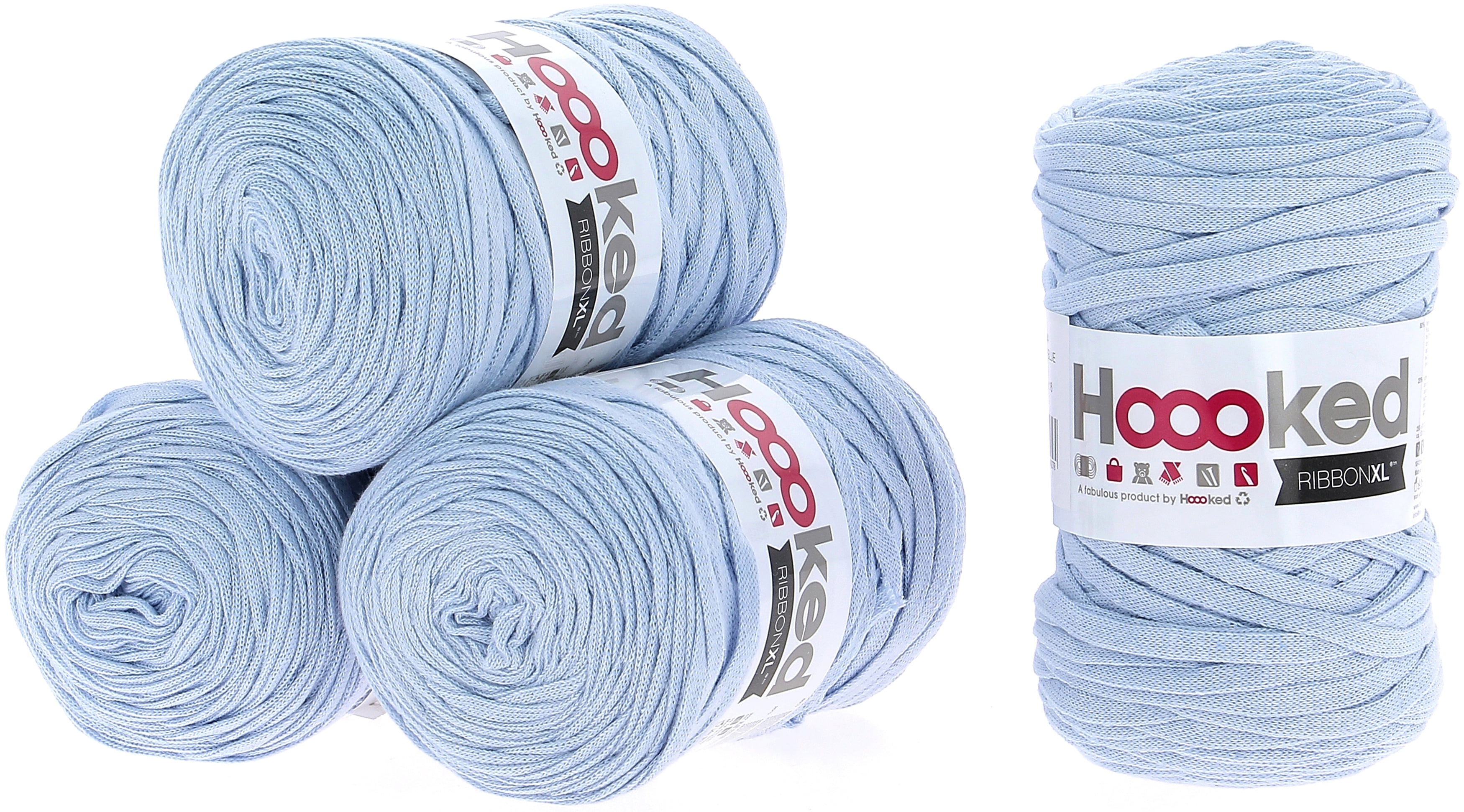 Hoooked Ribbon XL Yarn 4/PkPowder Blue
