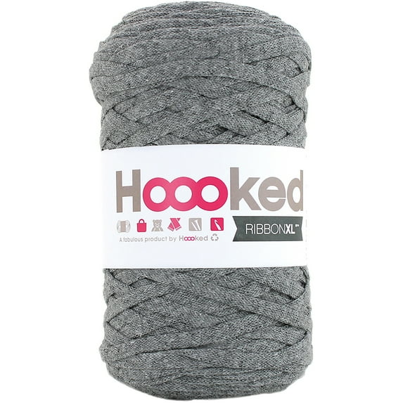 Hoooked Ribbon XL Yarn-Stone Grey