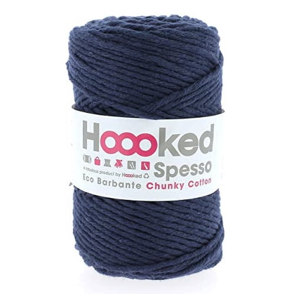 Hoooked Spesso Chunky Cotton Macrame Yarn-Marine