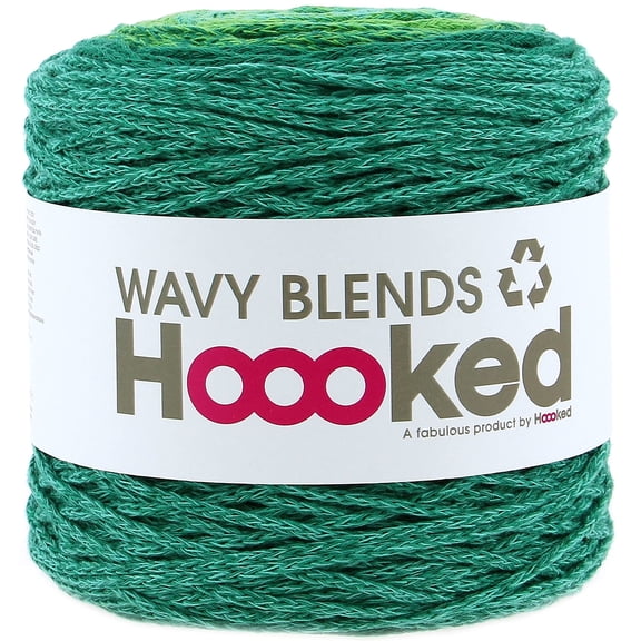 Hoooked Wavy Blends Yarn-Lush Mint