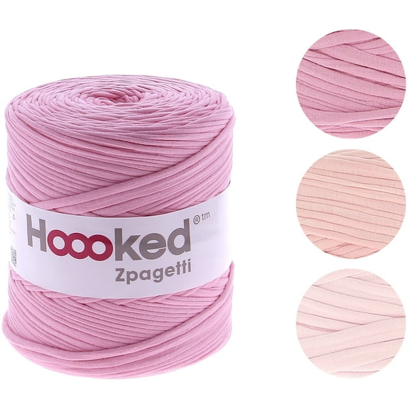Hoooked Zpagetti Yarn 4/Pk-Cherry Blossom