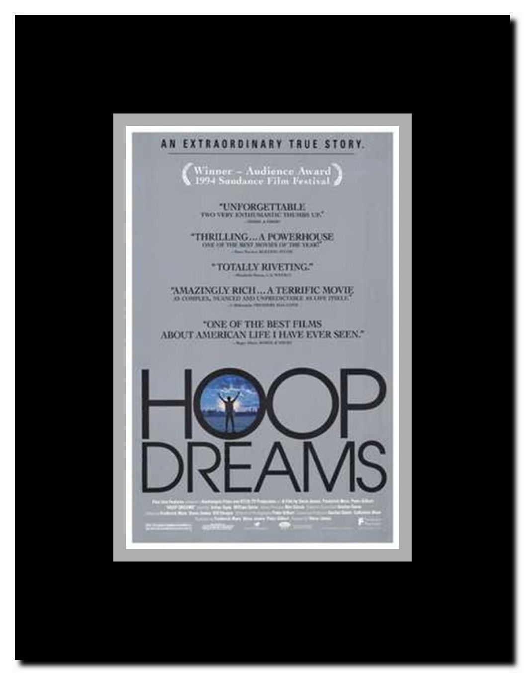 Hoop Dreams Framed Movie Poster