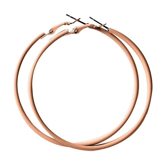 Hoop Earrings For Women 60MM Big Stainless Steel Retro Neon Party Dangle Accessories 80s 90s Large Fashion Jewelry