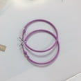 thumbnail image 1 of Earrings For Women 60mm Stainless Steel Large Retro Neon Dangle Accessories, 1 of 2