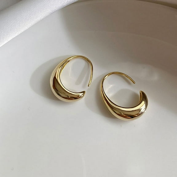 Hoop Earrings Multiple Size, Stainless Steel Minimalist Round Open Hoops Earring