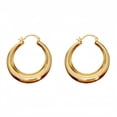 thumbnail image 1 of Hoop Earrings for Women,14K Gold Plated, Sterling Silver Post, Hypoallergenic Jewelry, 1 of 8