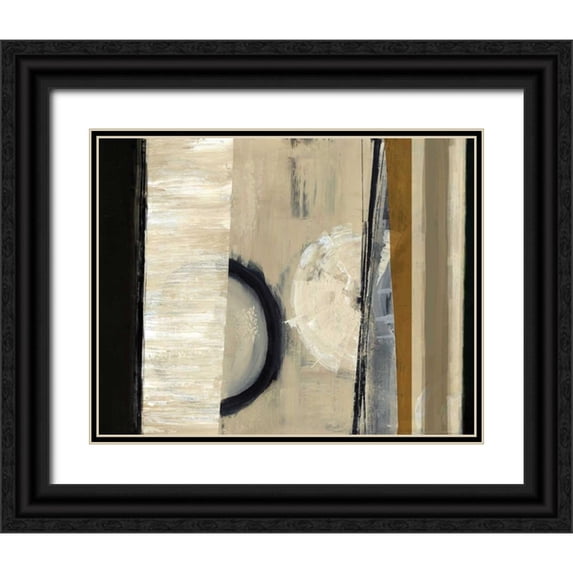 Hoop, Fiona 32x26 Black Ornate Wood Framed with Double Matting Museum Art Print Titled - The Grey I