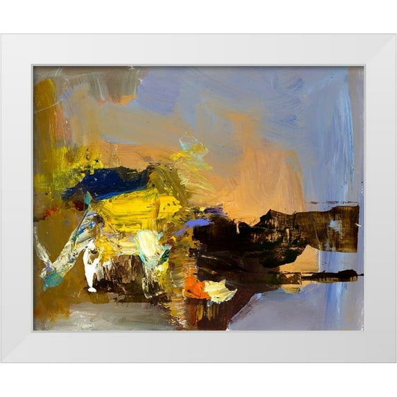 Hoop, Fiona 32x26 White Modern Wood Framed Museum Art Print Titled - Celestial