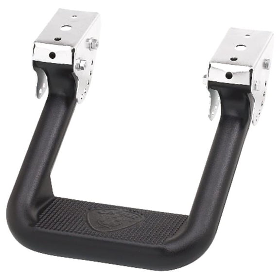 Hoop II XP3 Black Powder Coat Steps - Black - Pair - Durable Non-Slip Surface