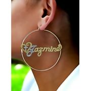 JAY AIMEE DESIGNS Hoop Name Earrings