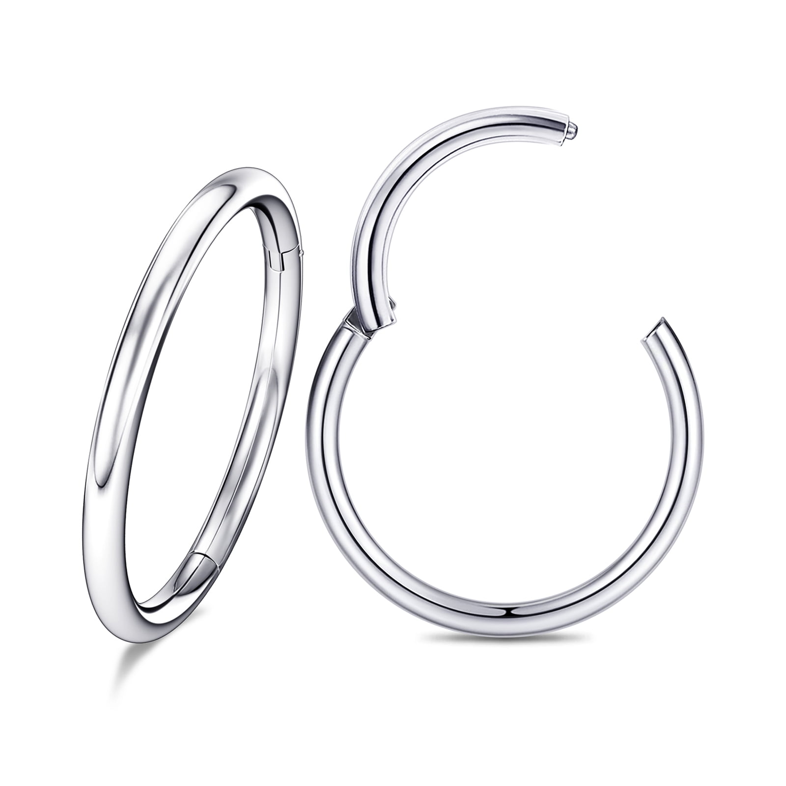 Hoop Nose Ring Septum Body Piercing Jewelry 2Pcs 16G
