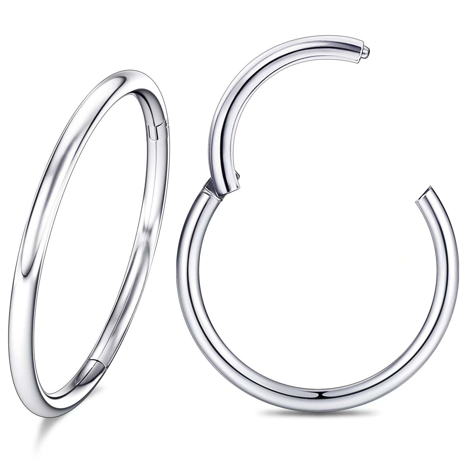 Hoop Nose Ring Septum Body Piercing Jewelry （2Pcs 20G Diameter