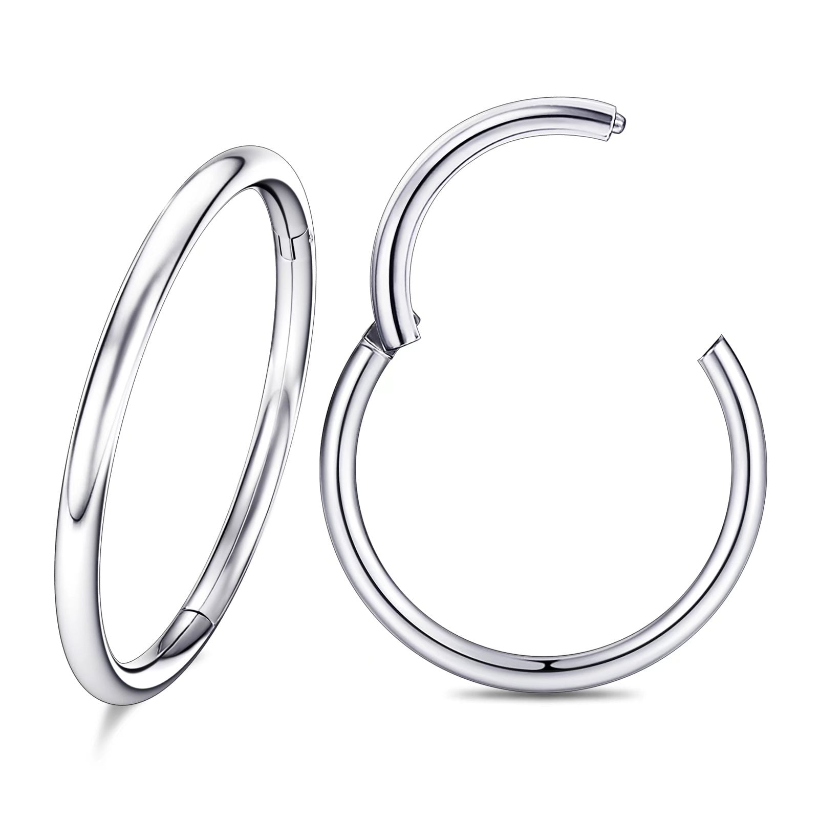 18g nose outlet ring surgical steel