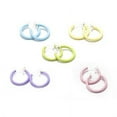 thumbnail image 1 of Hoop Rings Spring Action Non-Piercing Fake Septum Lip Ear Nose Set of 2, 1 of 1