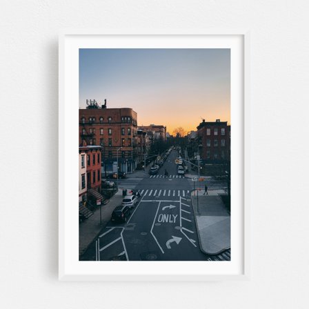 Hooper Street - Manhattan New York Photography White Framed Wall Art Print 12 x 18 inches