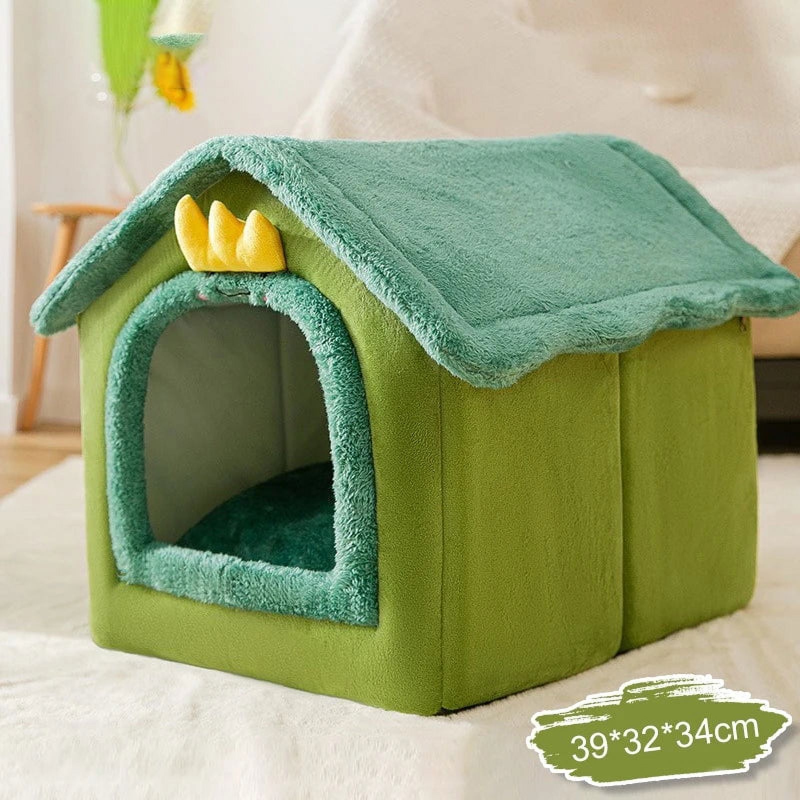Hoopet Cute Fully Enclosed House For Cats Warmth Winter Pet House Super