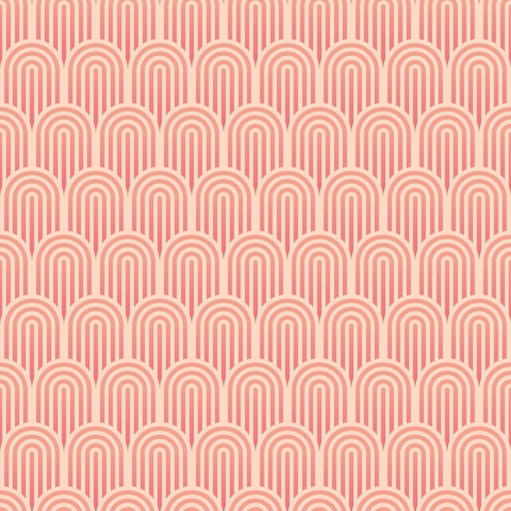 Hoopla Walls Retro Arch Blush Pink Peel and Stick Wallpaper