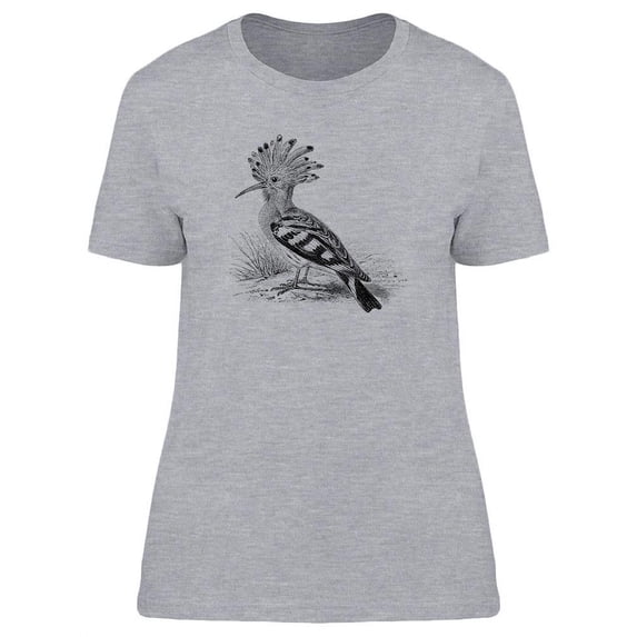 Hoopoe Retro Design T-Shirt Women -Image by Shutterstock, Female x-Large