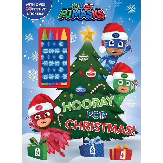 Color & Activity with Crayons PJ Masks: Hooray for Christmas!, (Paperback)