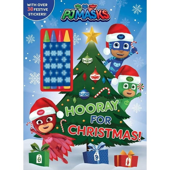Color & Activity with Crayons PJ Masks: Hooray for Christmas!, (Paperback)