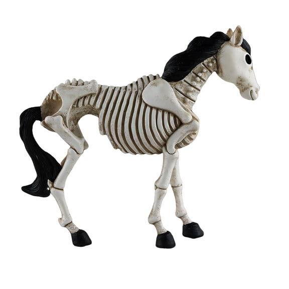 Hooror Halloween Horse Skeleton, Skeleton Statue Durability Resin Craft Decors for Home or Display Accessories