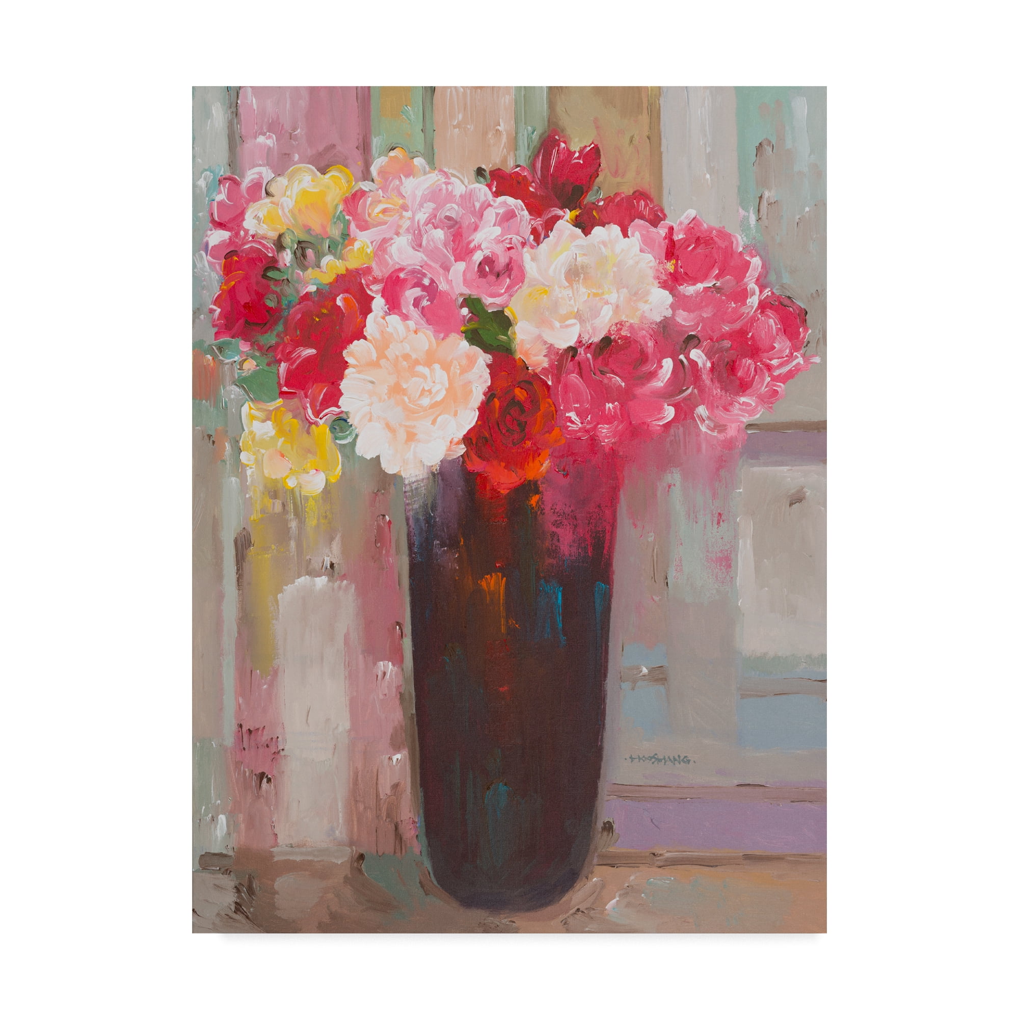 Hooshang Khorasani 'Love In Bloom' Canvas Art