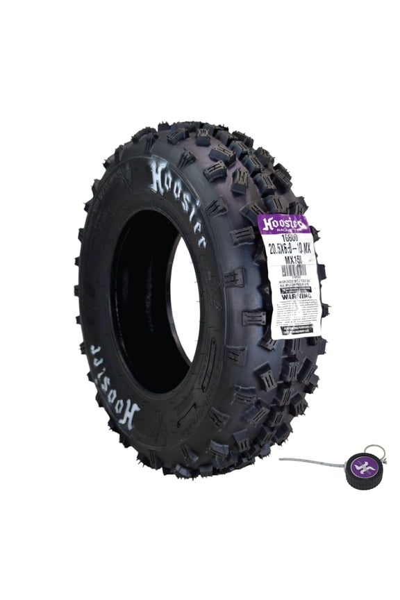 ATV MX Front Tire 20.5X6.0-10 16600MX150 for Motocross Off-Road Racing with Hoosier Keychain