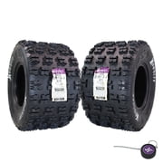 Hoosier ATV Mud Rear Tires 20.0X11.0-9 XC175 for Off-Road Racing with Hoosier Keychain 2-Pack