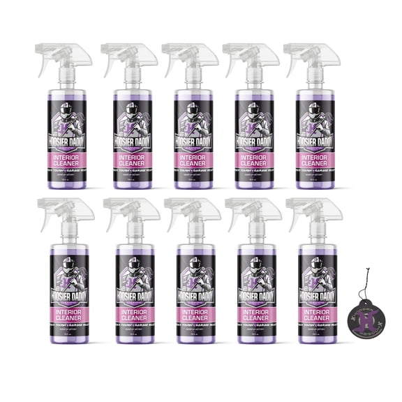 Hoosier Daddy 16oz Car Interior Cleaner - lifts dirt, Stains, & Odors from Upholstery, Carpets, & Dashboards Safe for all surfaces, Leaves Vehicle Fresh & Spotless(10-Pack)
