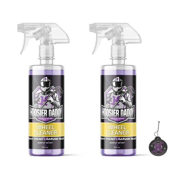 Hoosier Daddy 16oz Wheel Cleaner - Powerful Formula Removes Brake Dust, Grime, and Dirt for Sparkling Rims, Safe for All Wheel Types, Easy Spray Application(2-Pack)