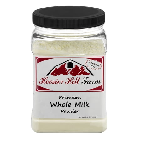 Hoosier Hill Farm All American Whole Milk Powder, 2 lbs plastic jar