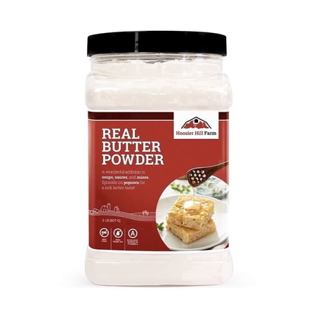 Hoosier Hill Farm Real Butter Powder, 2 lb Jar