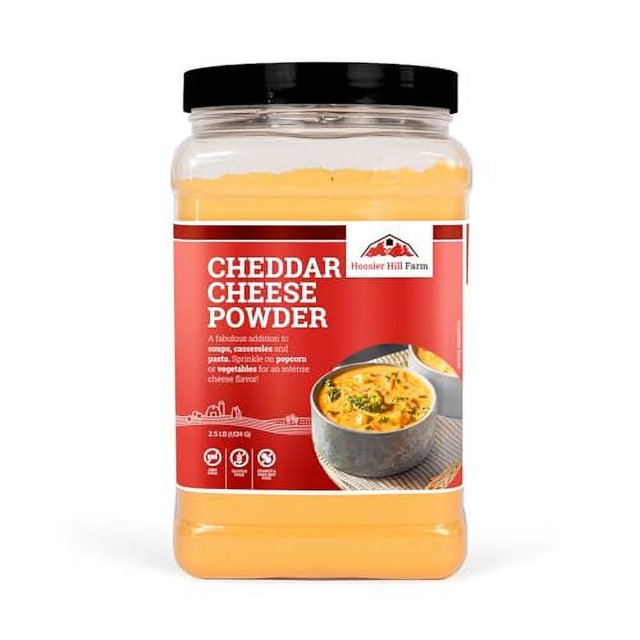 Hoosier Hill Farm Cheddar Cheese Powder, Cheese Lovers, 2.5LB (Pack of