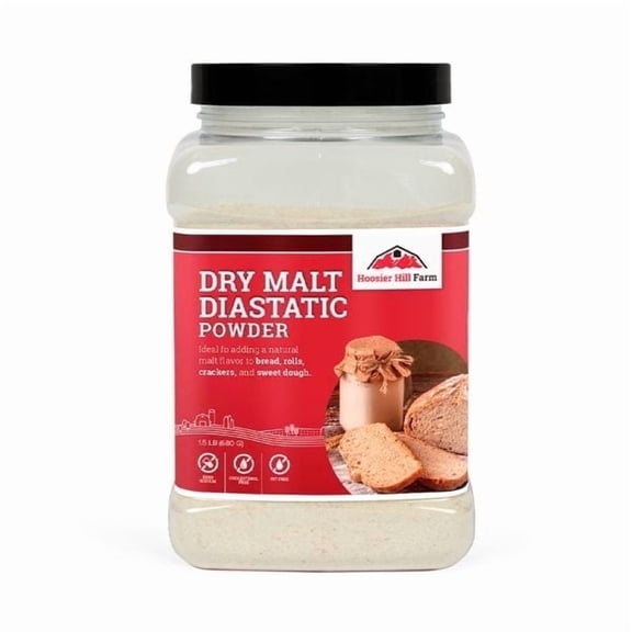 Hoosier Hill Farm Dry Malt Diastatic Powder, 1.5 lb Jar