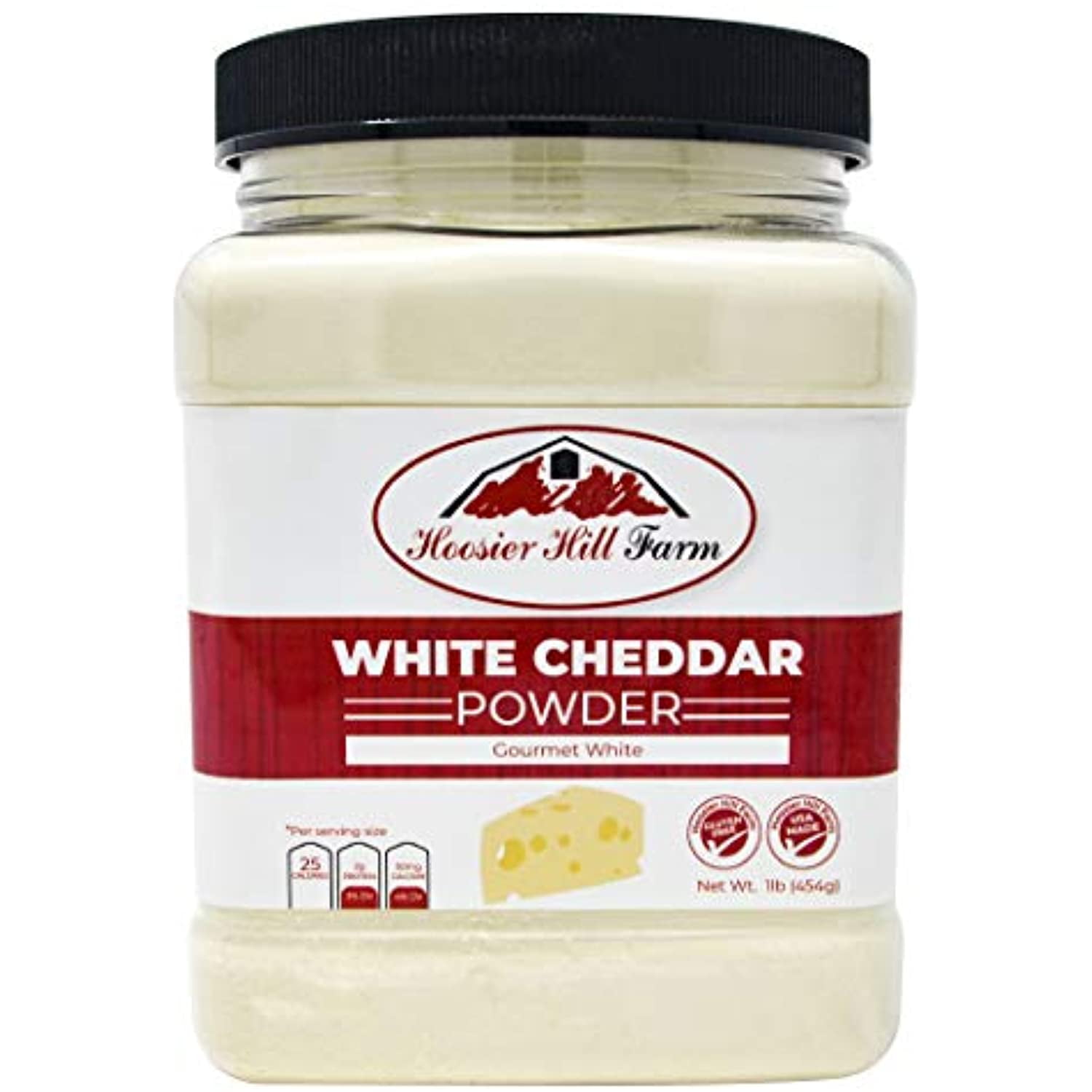 Hoosier Hill Farm Premium White Cheddar Cheese Powder, Natural (1 Lb