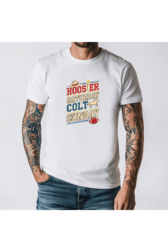 Hoosier Saturday Colt Sunday Indiana Football Top Unisex T-Shirt, S-3XL